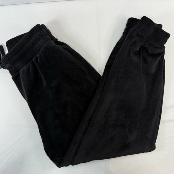 Express Black Velor Joggers Size Small - Picture 2 of 5